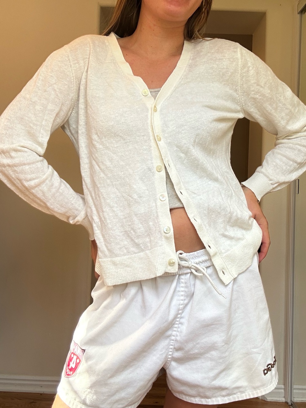Garnett hill linen cardigan